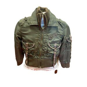 Da-Nang Kids Surplus Indo-Chine Olive Green Bomber Jacket M Vintage Style Milita